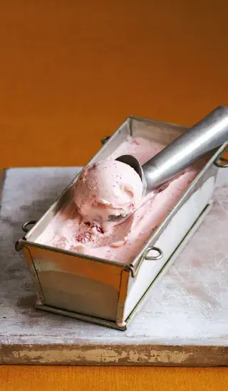 Zmrzlina s lesními jahodami