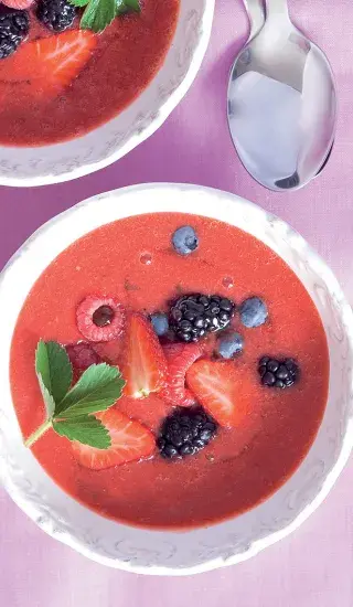 Jahodové gazpacho 