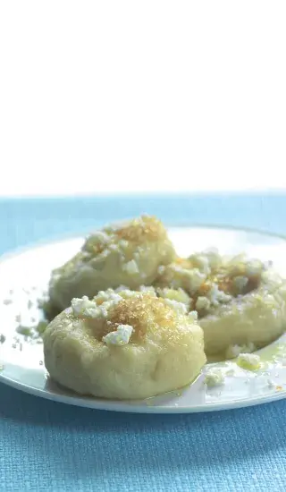 Pohankové knedlíky se švestkami