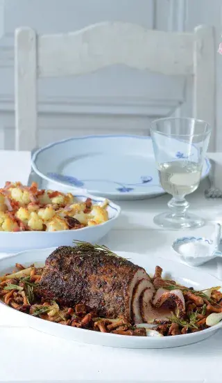 Vepřová pečínka s liškami