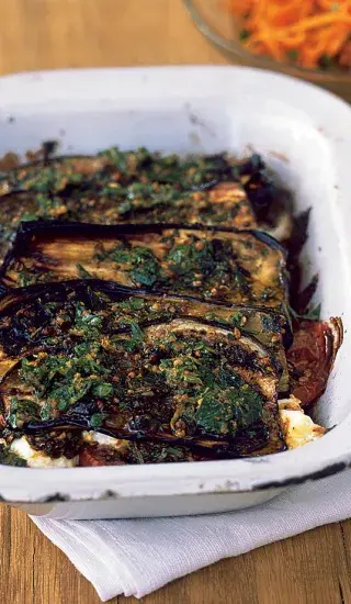 Lilek s mátou a kozím sýrem