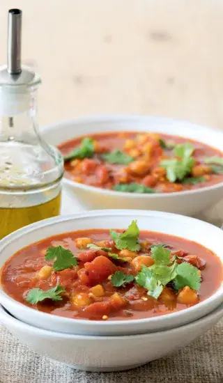 Kedlubnová polévka s cizrnou