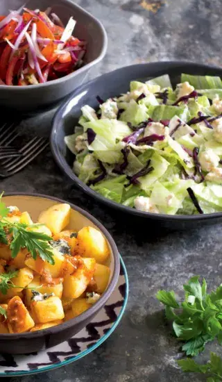 Křupavý salát s krémovou zálivkou 