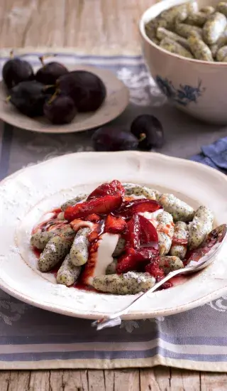 Šišky s mákem (2 v 1) a švestkovými povidly