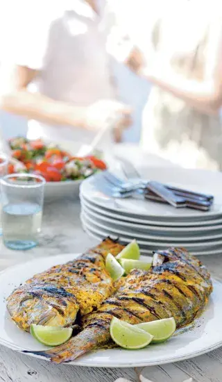 Grilovaná ryba ve stylu tikka