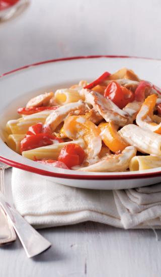 Rigatoni s dětskou omáčkou