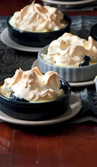 Rýžový nákyp se sušenými švestkami v portském