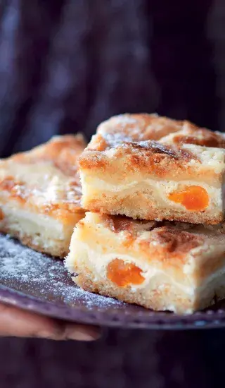 Sypaný koláč s tvarohem