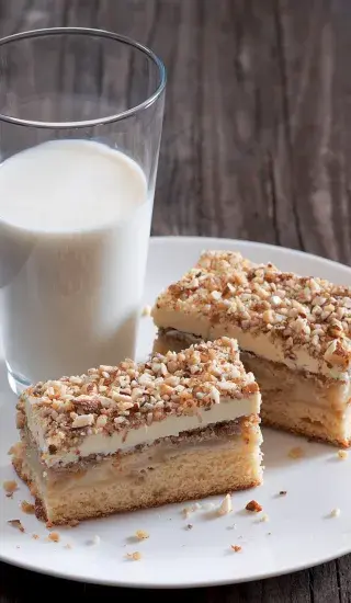 Třené řezy s jablky a tvarohovým krémem