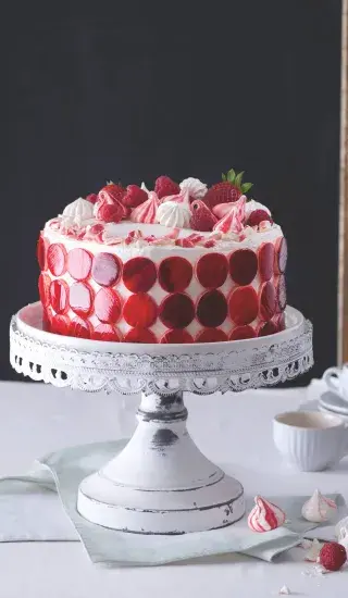 mandlovo-jahodovy dort