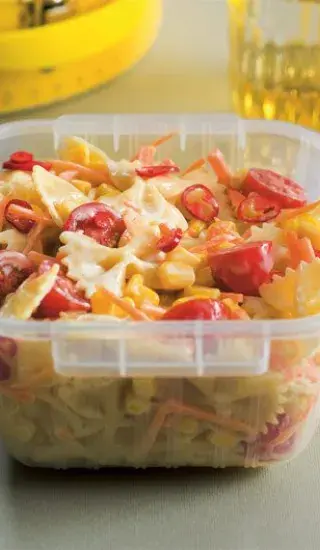 Krémový těstovinový salát