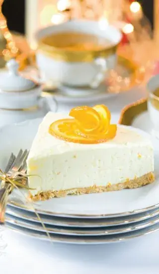 Nepečený krémový dort s pomeranči