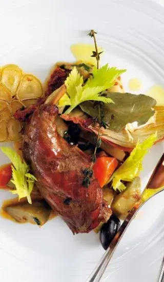 Ragú z artyčoků s králíkem