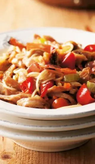 Špagety s králíkem a fíky