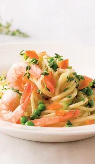 Macaroni s krevetami