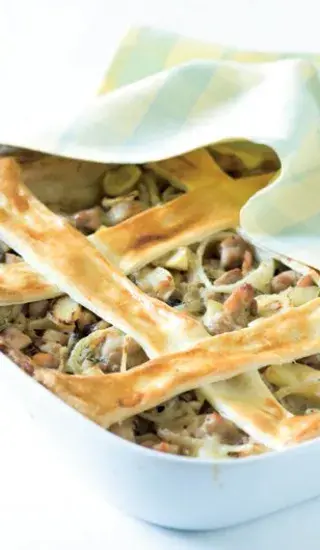 Slaný mřížkový koláč