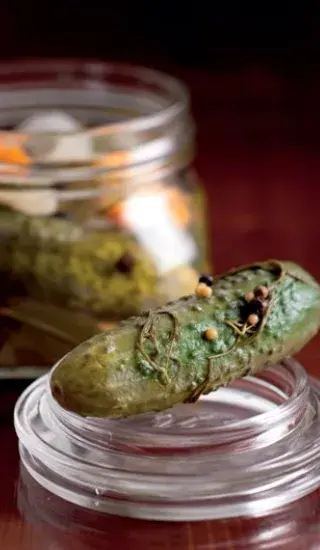 Nakládané okurky s křenem