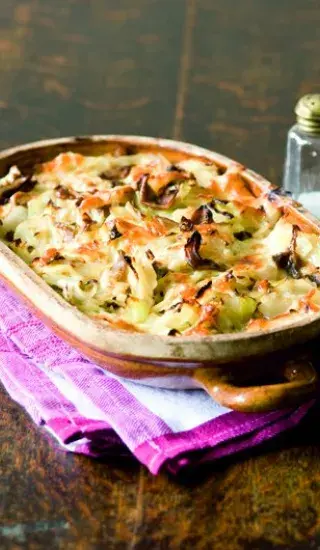 Zelné flíčky s houbami