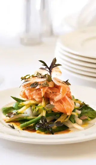 Bleskově marinovaný losos