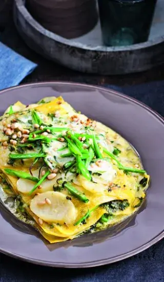 Lasagne s janovským pestem