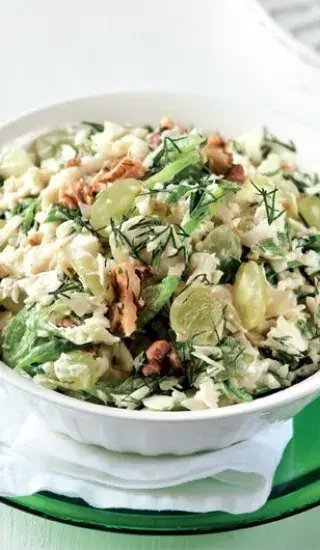 Ovesná kaše s karamelizovanými jablky a griliášem