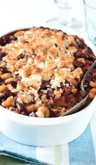 Pečené fazole se slaninou