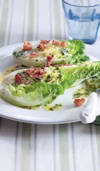 Salát Little Gem se slaninou