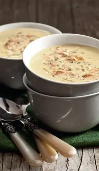 Kuřecí krém s mandlemi