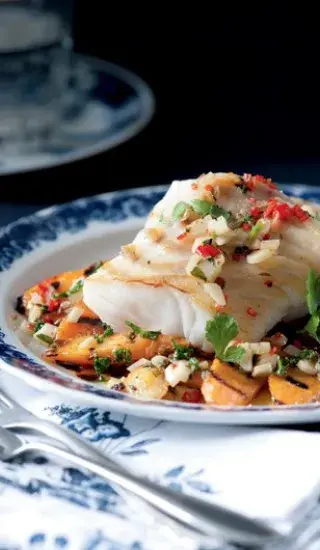 Konfitovaná treska s ostrou karotkou