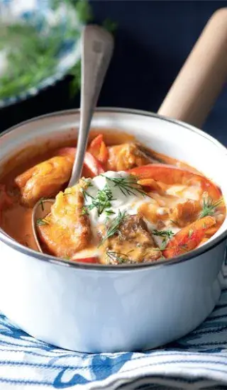 Maďarský rybí guláš