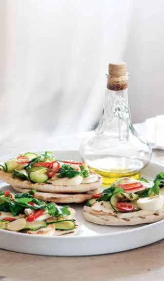 Bleskové grilované pizzy s čerstvým sýrem