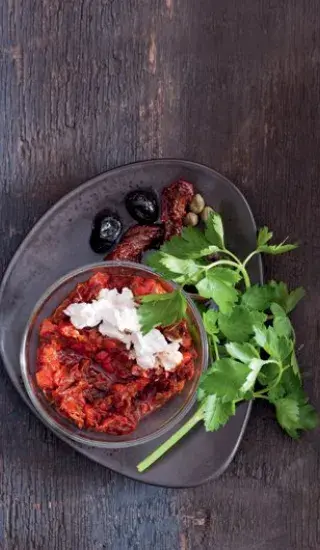 Sicilské rajčatové pesto s ricottou