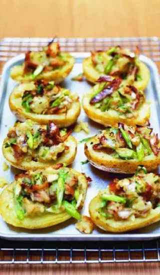 Zapečené brambory s makrelou