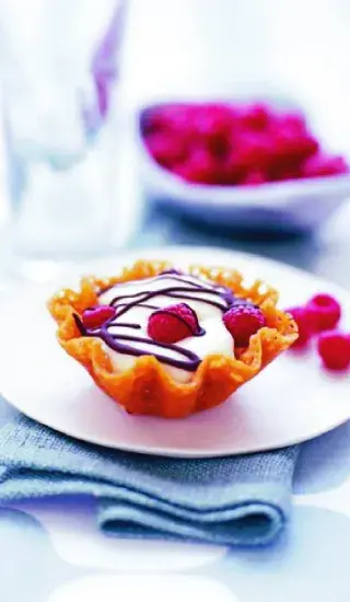 Citronovo-malinové košíčky