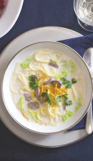 Kachní bílá polévka