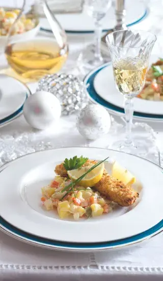 Kapr z trouby v citronové strouhance