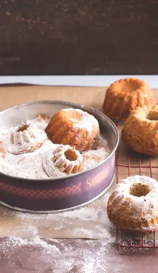 Javorové bábovičky se skořicí a jablky