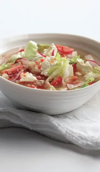 Balkánská polévka se zeleninou