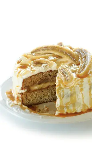 Banánový dort se zakysanou smetanou