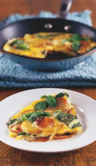 Bazalková frittata