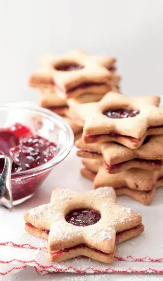 Bezlepkové linecké cukroví