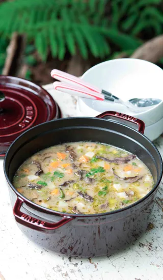 Bramboračka s libečkem