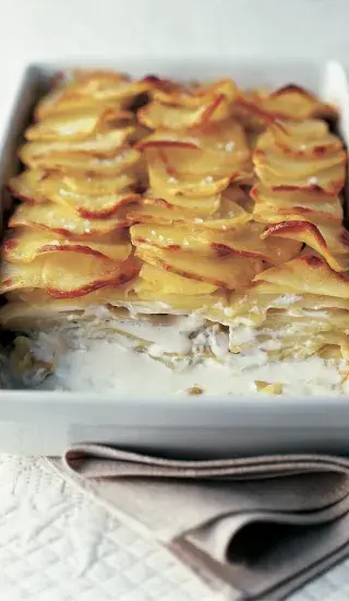 Zapečené smetanové brambory