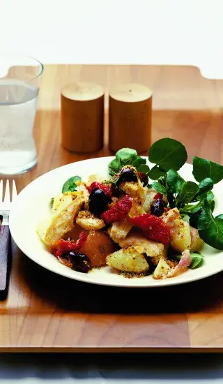 Rozmačkané brambory s kuřetem