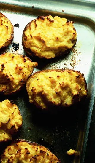 Pečené brambory s křenem