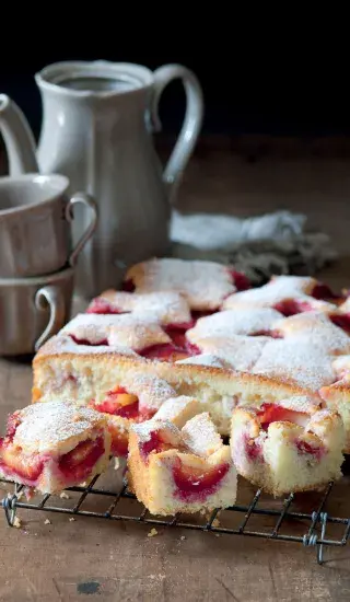 Litá buchta se švestkami