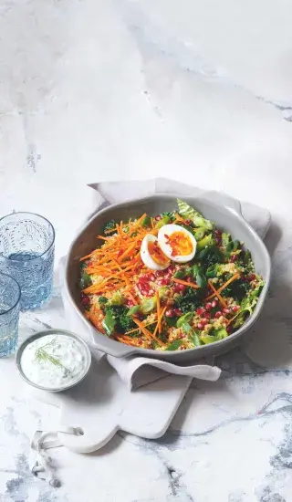 Bulgurový tabbouleh s kadeřávkem