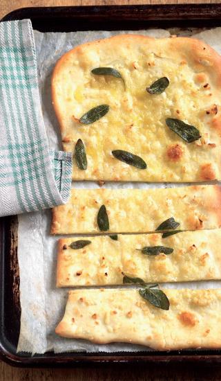 Česneková pizza
