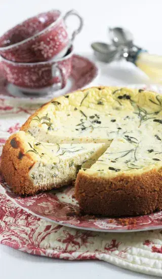 Cheesecake s makovými krekry