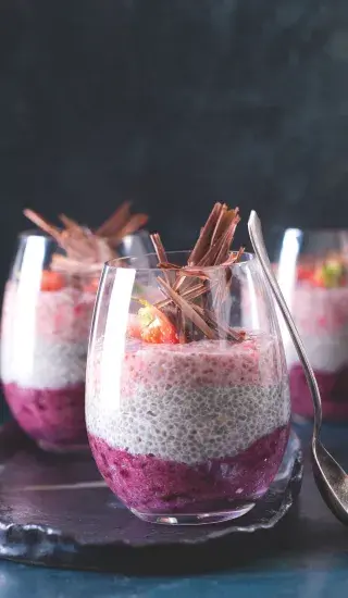 Chia pudink s čokoládou